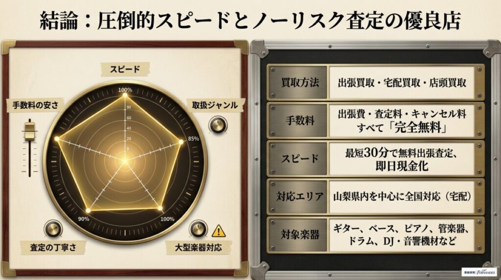 楽器の買取屋さん甲府千塚店の基本スペック