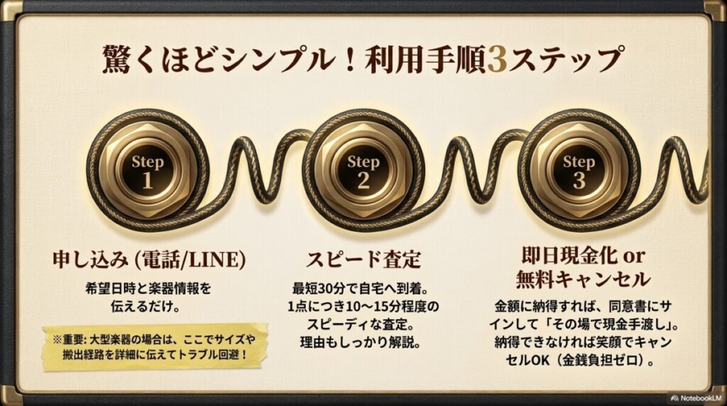 利用手順3ステップ