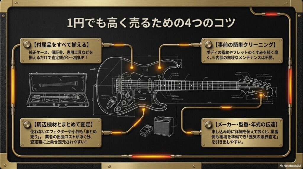1円でも高く売るための4つのコツ