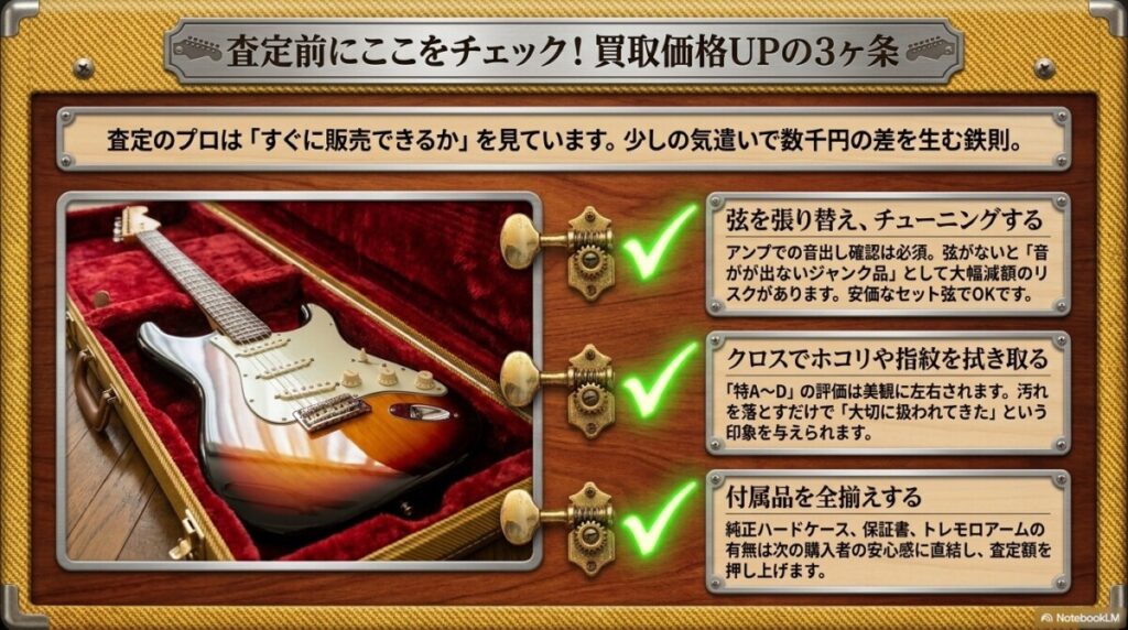 買取価格UPの3か条