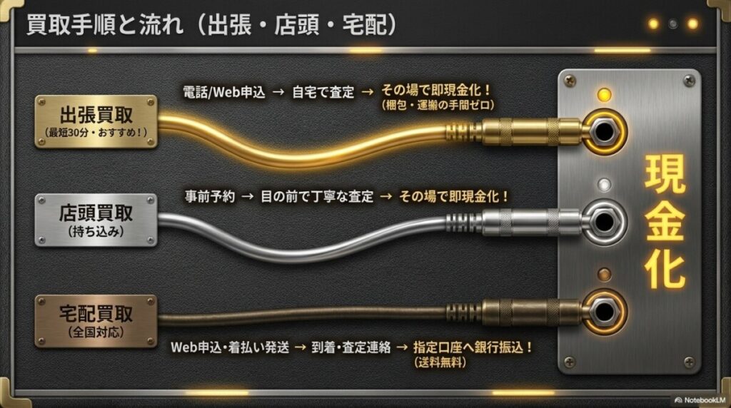 買取手順と流れ