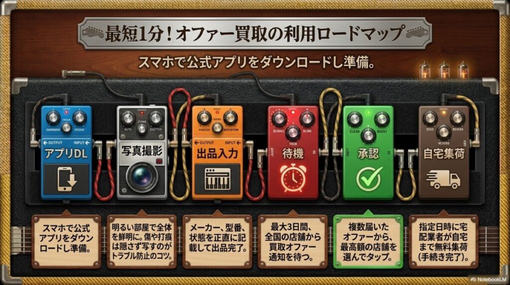 オファー買取の利用ロードマップ