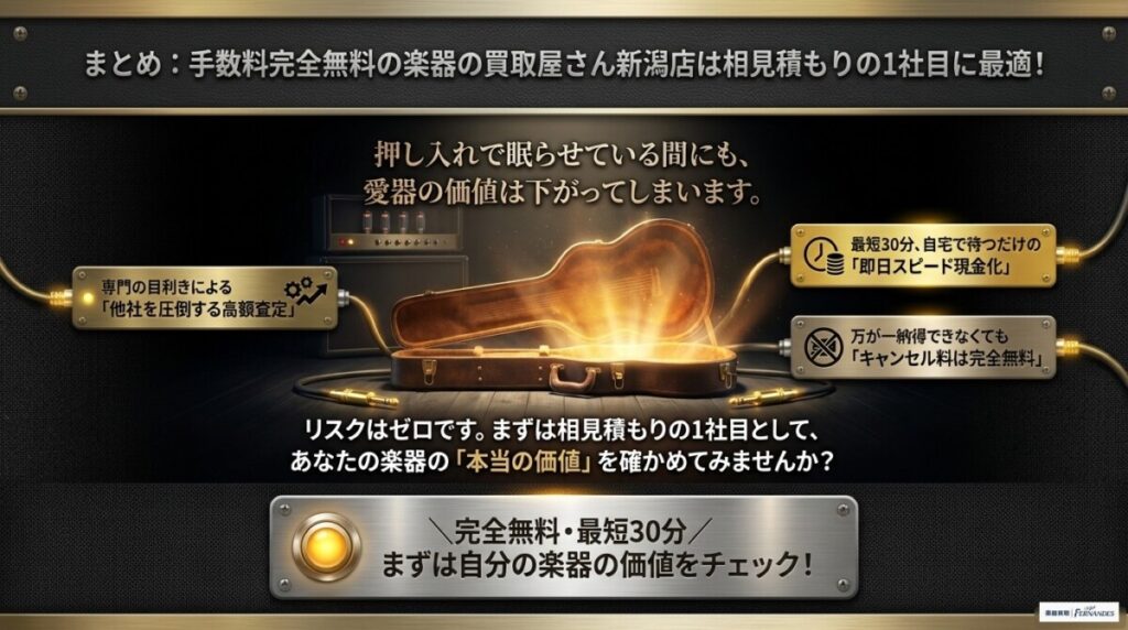 楽器の買取屋さん新潟店のまとめ