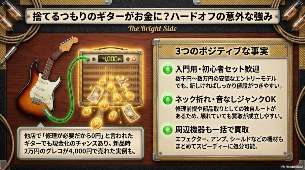 ハードオフの強み