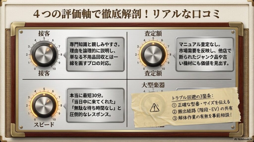 4つの評価軸で徹底解剖