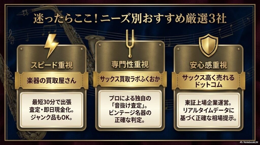 おすすめ厳選3社