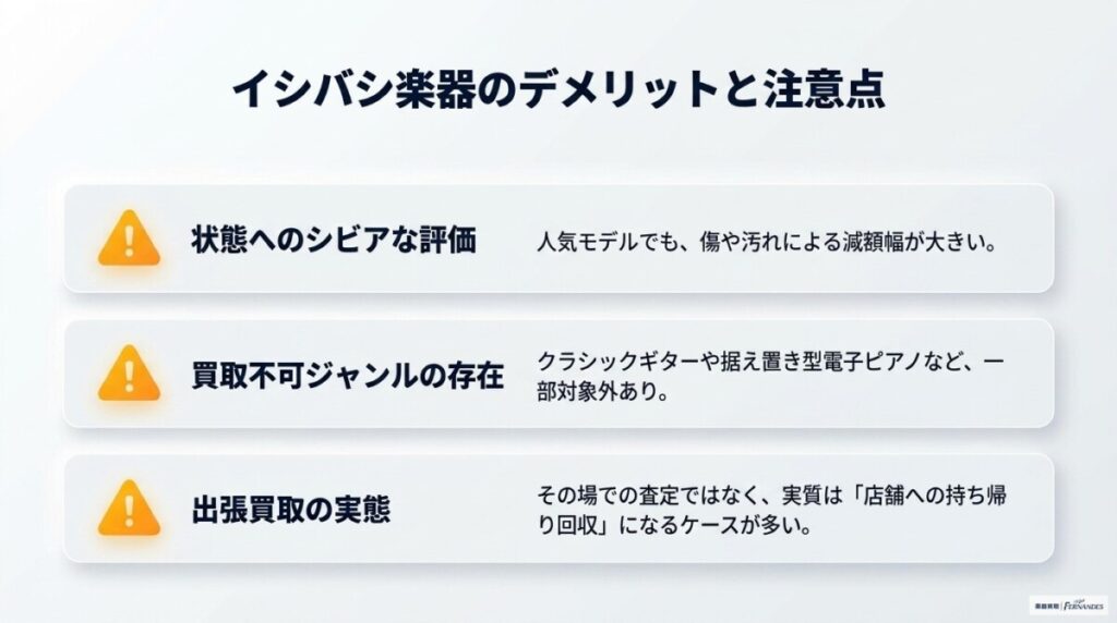 イシバシ楽器の買取の評判