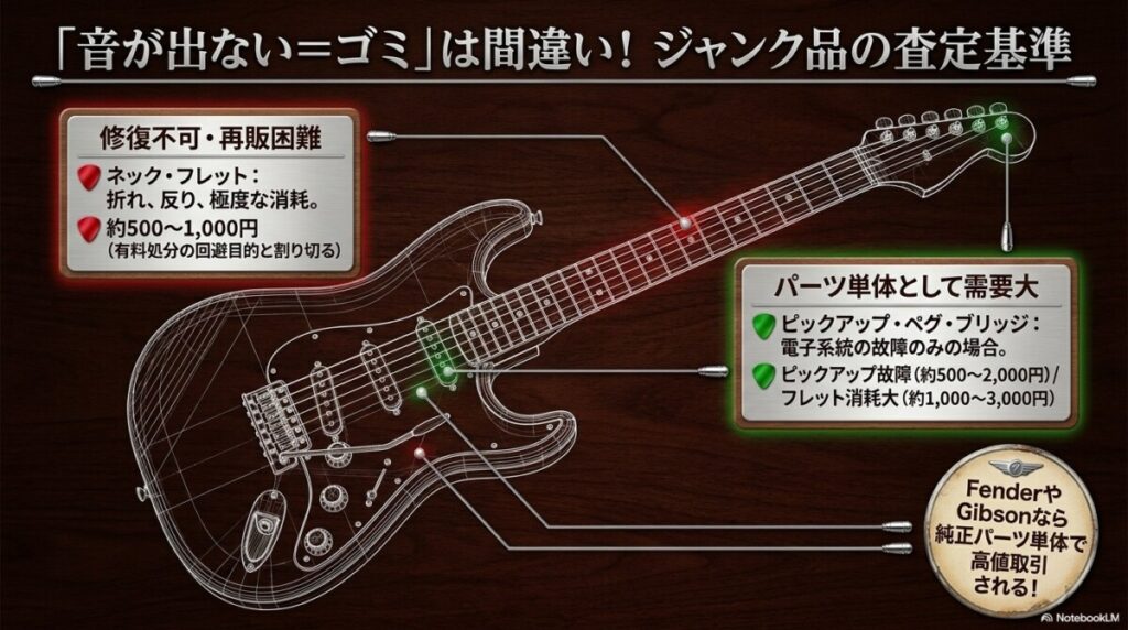 ジャンク品の査定基準