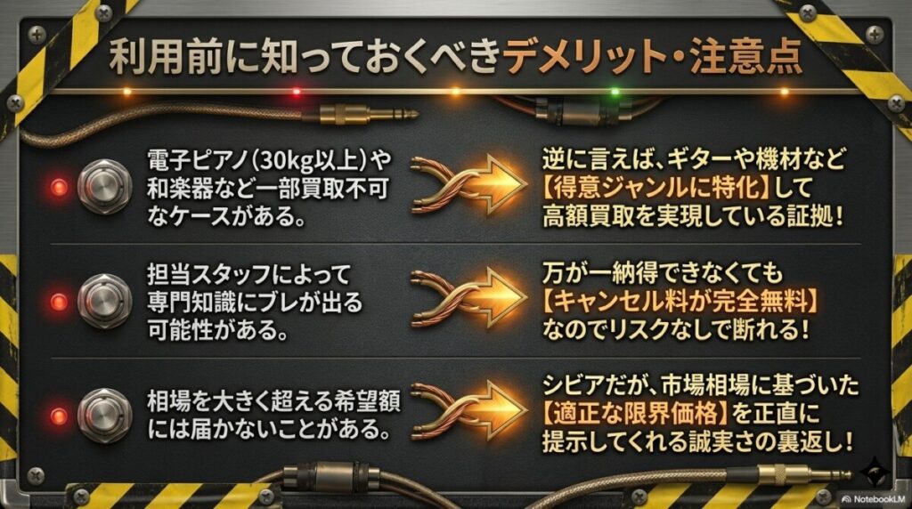 利用前に知っておくべきデメリット・注意点