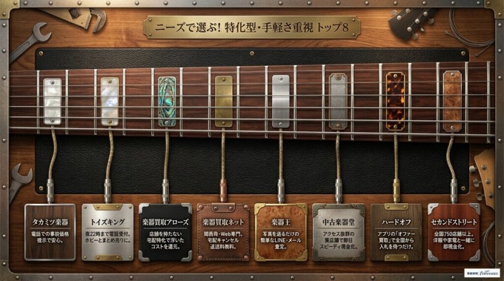 手軽さや独自性で選ぶ8社