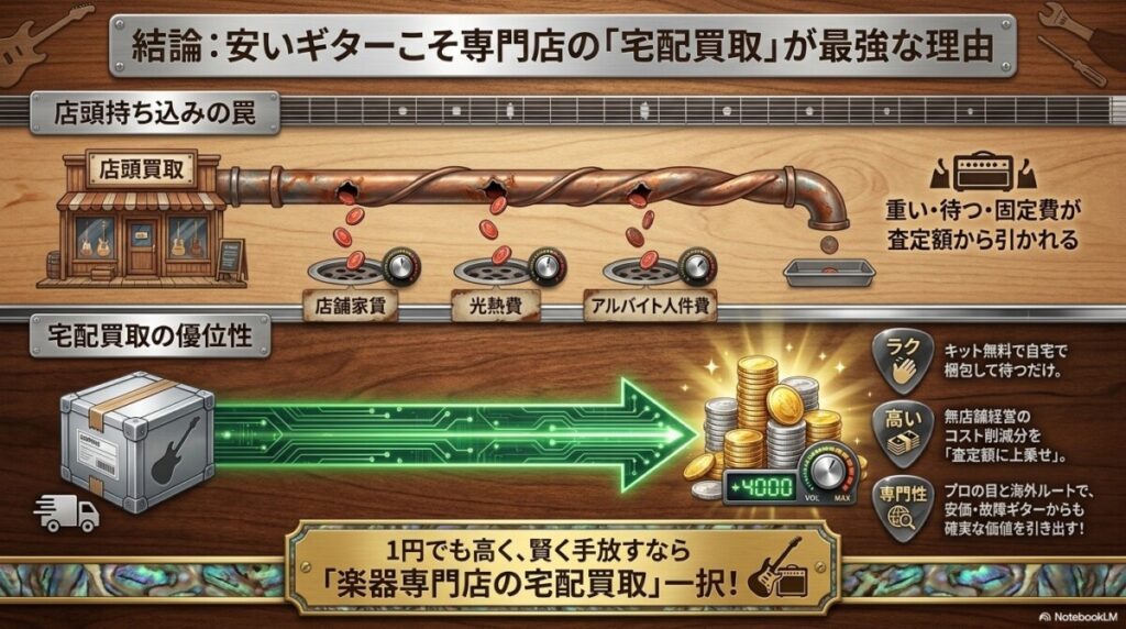 結論：｢宅配買取｣が最強な理由