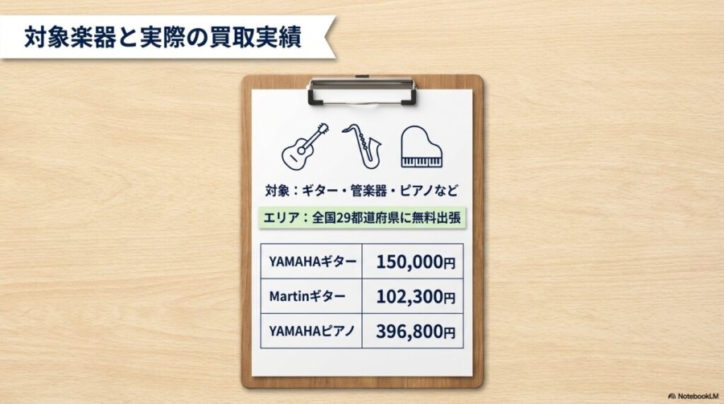 ニーゴ・リユース楽器買取の基本情報と具体的な買取実績