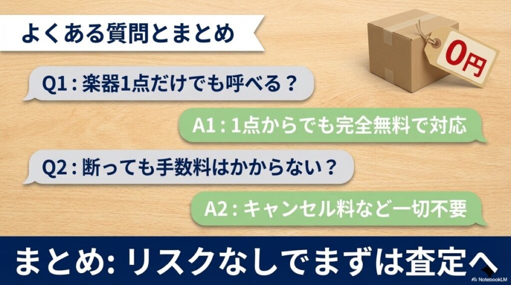 ニーゴ・リユース楽器買取に関するよくある質問(FAQ)