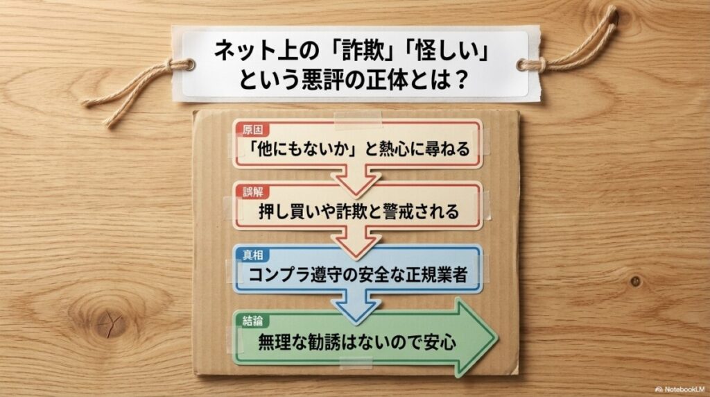 ネット上の「詐欺」「怪しい」という悪評の正体とは?