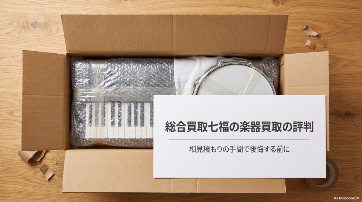 総合買取七福の楽器買取の評判！相見積もりの手間で後悔する前にのアイキャッチ