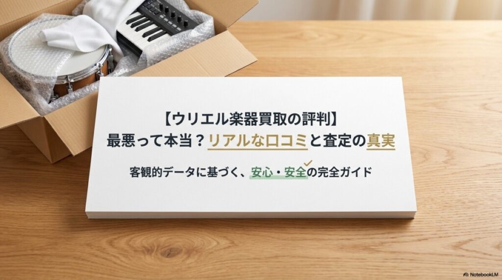 【ウリエル楽器買取の評判】最悪って本当？リアルな口コミと査定の真実のアイキャッチ