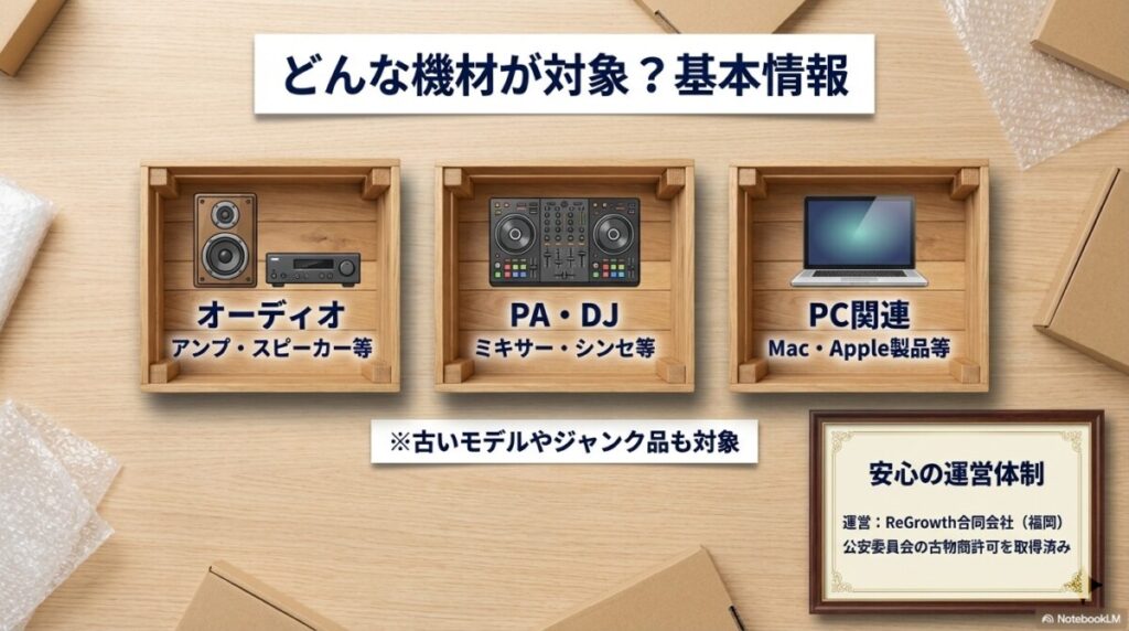 どんな機材が対象？OTORAKUの特徴と基本情報まとめ