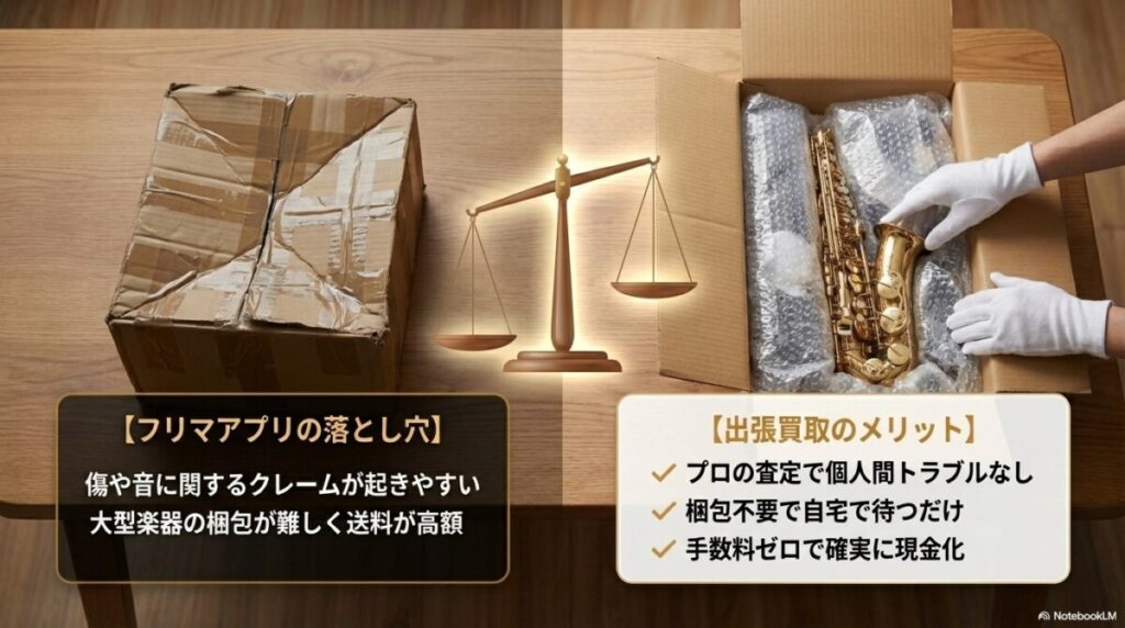 フリマアプリ（メルカリ等）より出張買取を選ぶべき理由