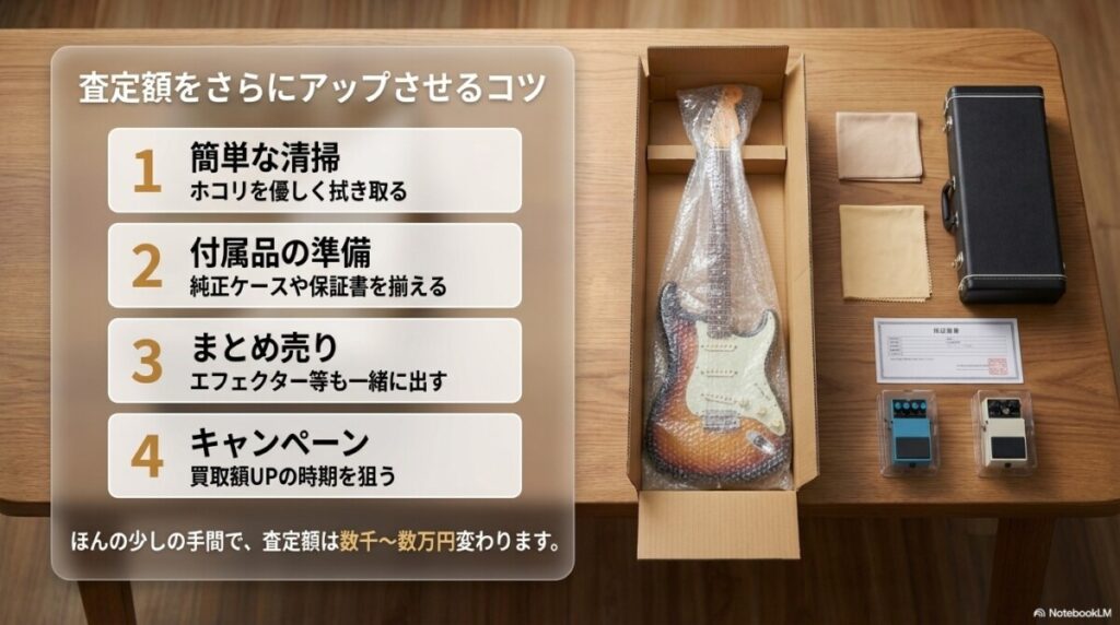 楽器を少しでも高価買取してもらうコツ