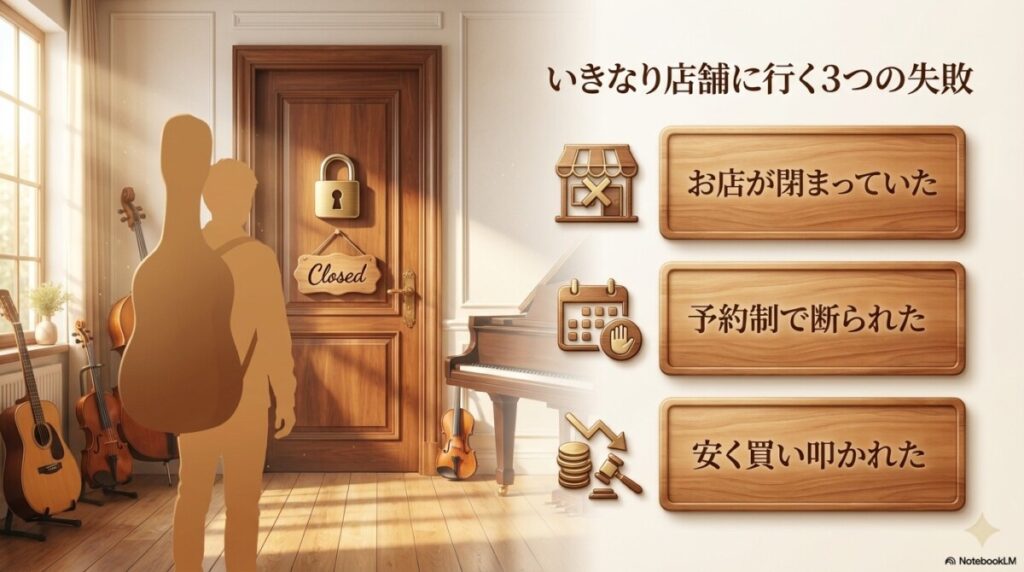 【結論】持ち込み前に必ず事前査定を!楽器の買取屋さんの全27店舗一覧