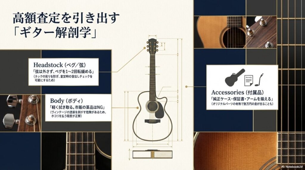ギターを1円でも高く売るコツと出張・宅配・店頭査定前の準備