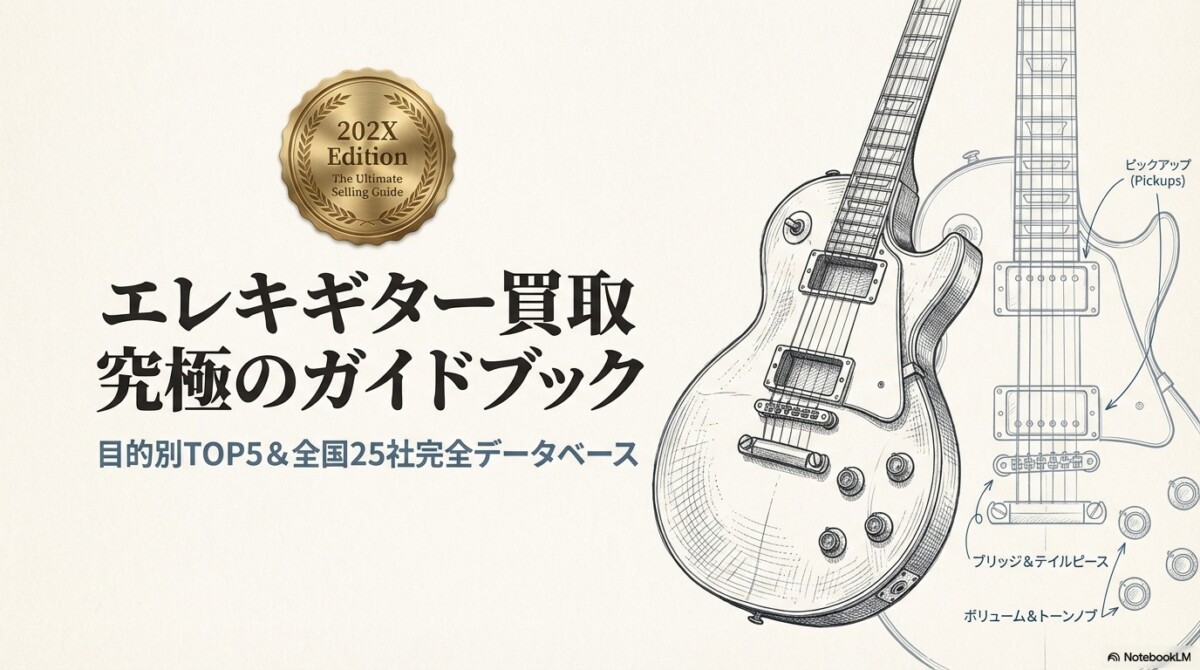 エレキギター買取おすすめ!目的別TOP5&全25社完全データベース エレキギター買取おすすめ!目的別TOP5&全25社完全データベース
