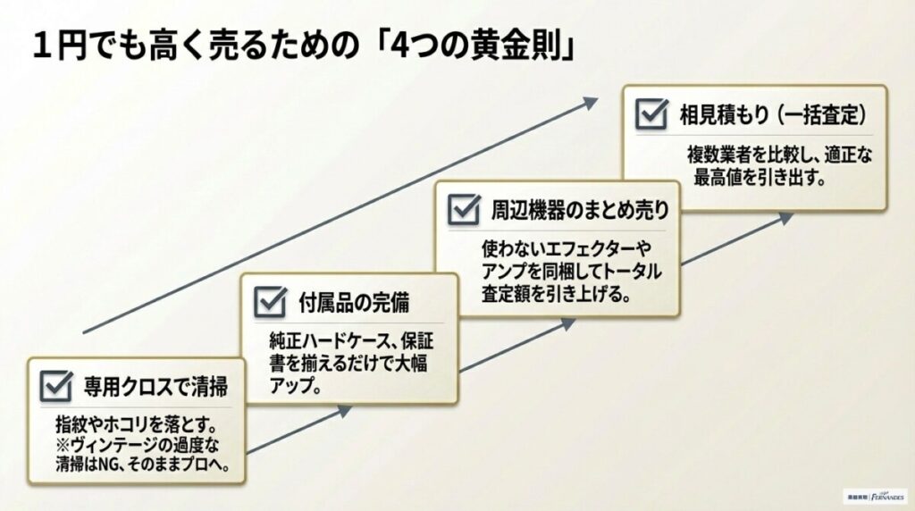 1円でも高く売る!エレキギターの高価買取4つのコツ