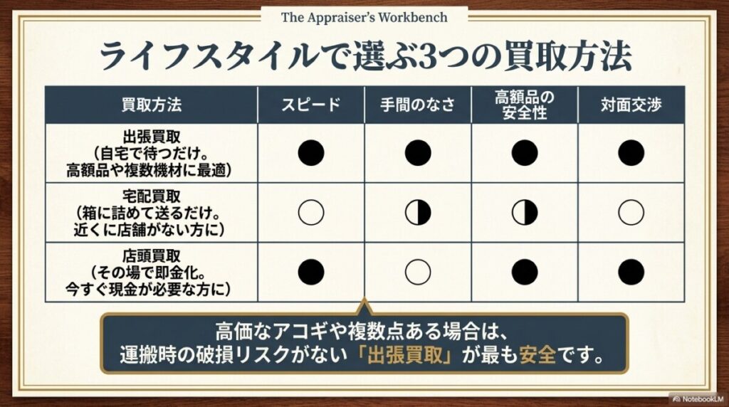当サイトが厳選したアコギ買取TOP5の3つの選定基準