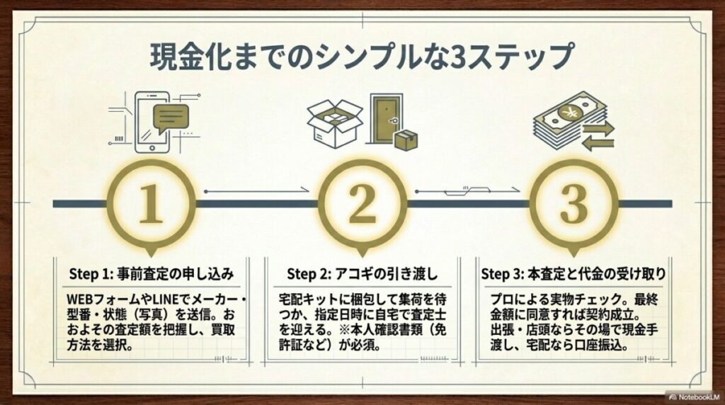 アコギ買取の具体的な流れと必要なもの