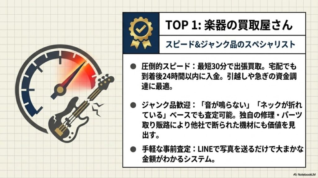 1. 楽器の買取屋さん