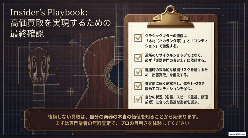 まとめ：クラシックギターの売却で損しないために