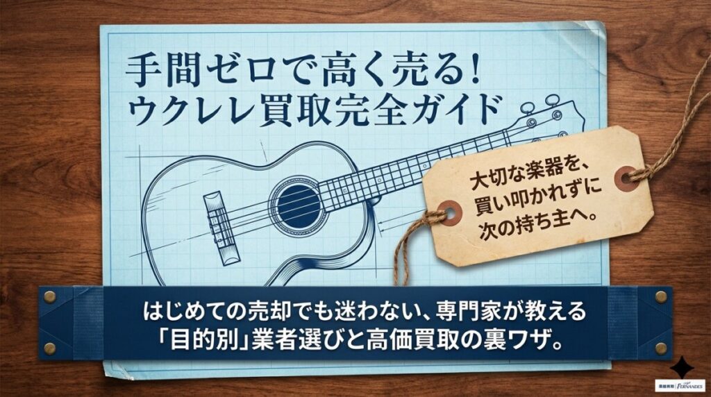 手間ゼロで高く売る！ウクレレ買取おすすめ20選＆初心者向けガイドのアイキャッチ