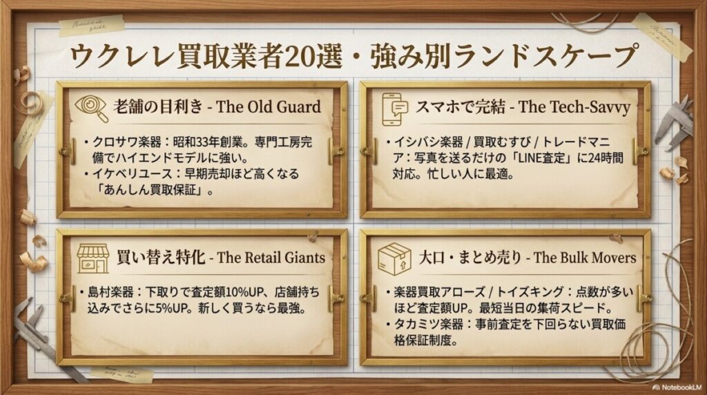 ウクレレ買取おすすめ業者20選！専門家が徹底比較