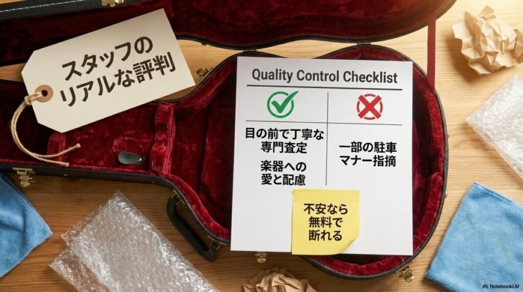 楽器の買取屋さん 名古屋守山店 レビュー【接客・スタッフ編】態度は悪い?