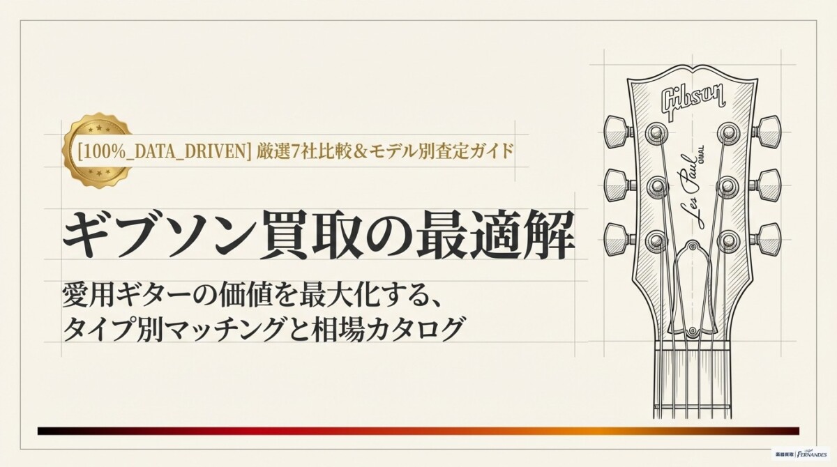 ギブソン買取おすすめ業者7選！迷わず高く売れるタイプ別マッチングのアイキャッチ