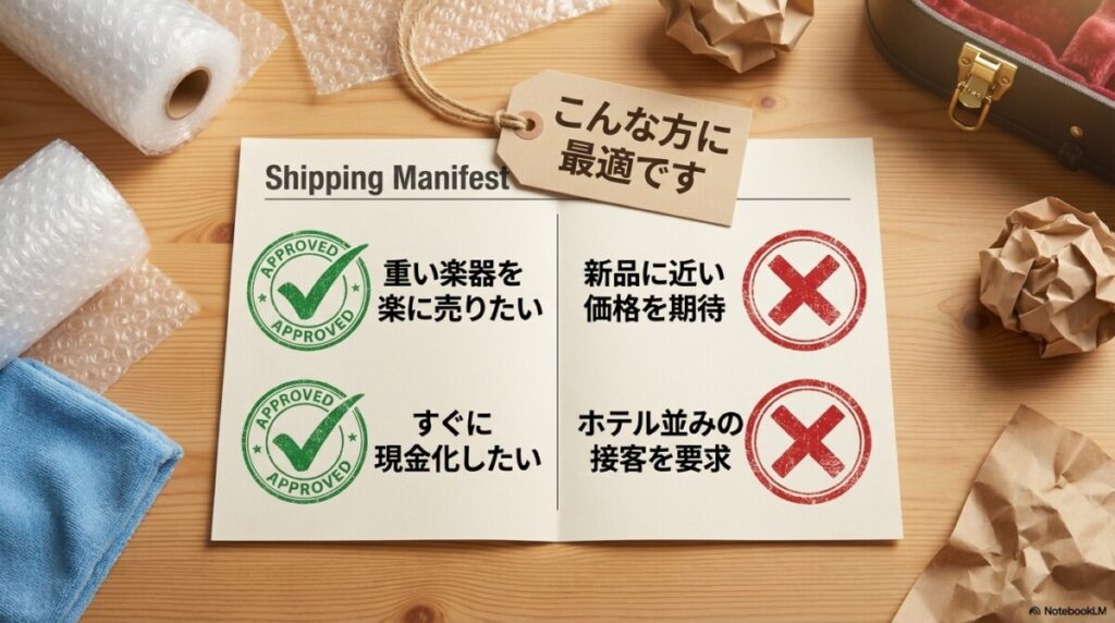 楽器の買取屋さん 名古屋守山店 レビューから分かる「おすすめする人・しない人」