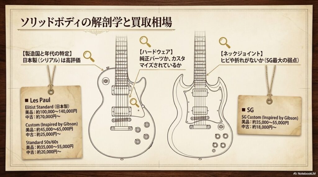 エピフォンのモデル別買取相場（レスポール・カジノ等の査定額）