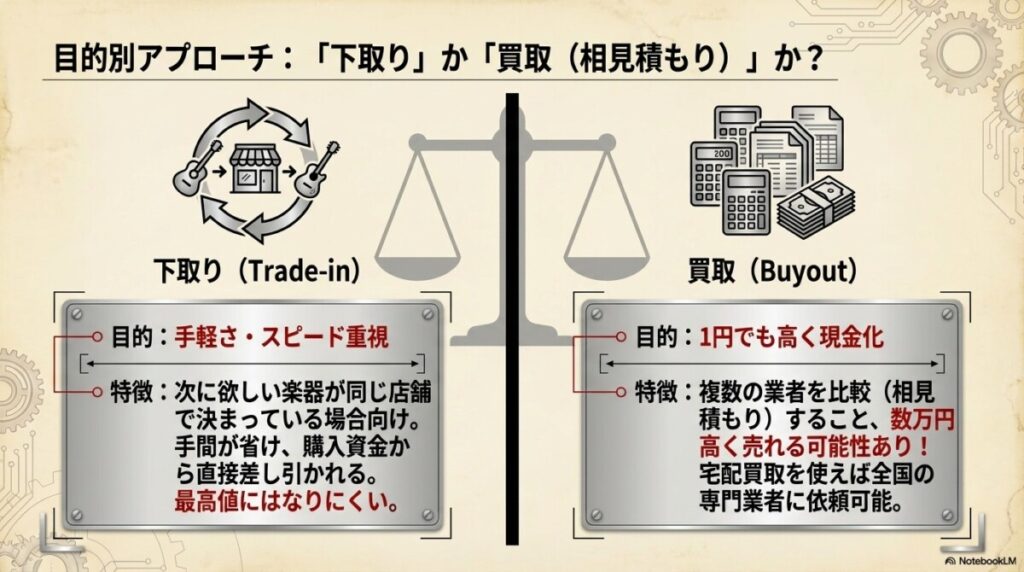 下取りか買取か？リッケンバッカーの買い替えで損をしないための選び方