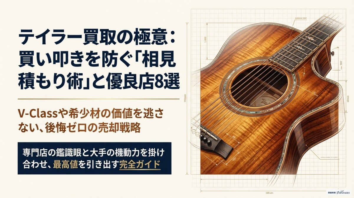 テイラー買取おすすめ8選！買い叩きを防ぐ相見積もり術と優良店のアイキャッチ
