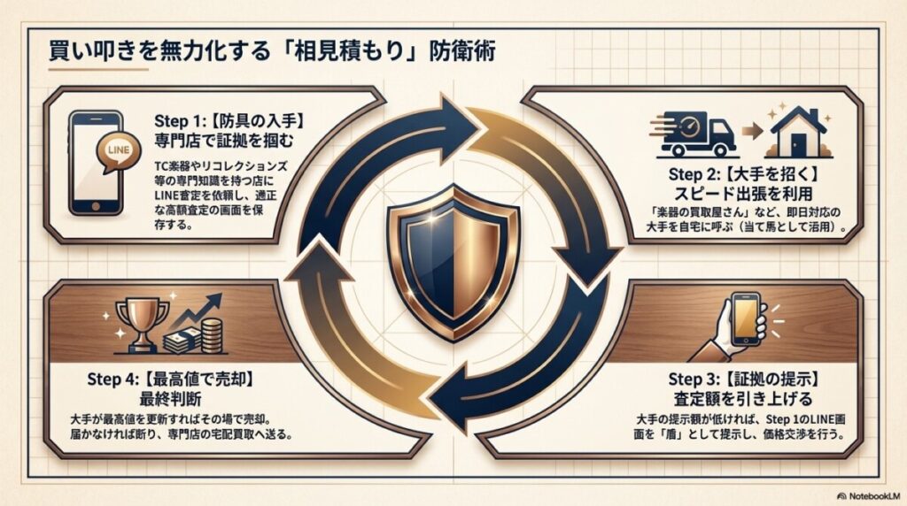 出張買取の悪評から学ぶ！テイラーを買い叩かれないための防衛術と相見積もり