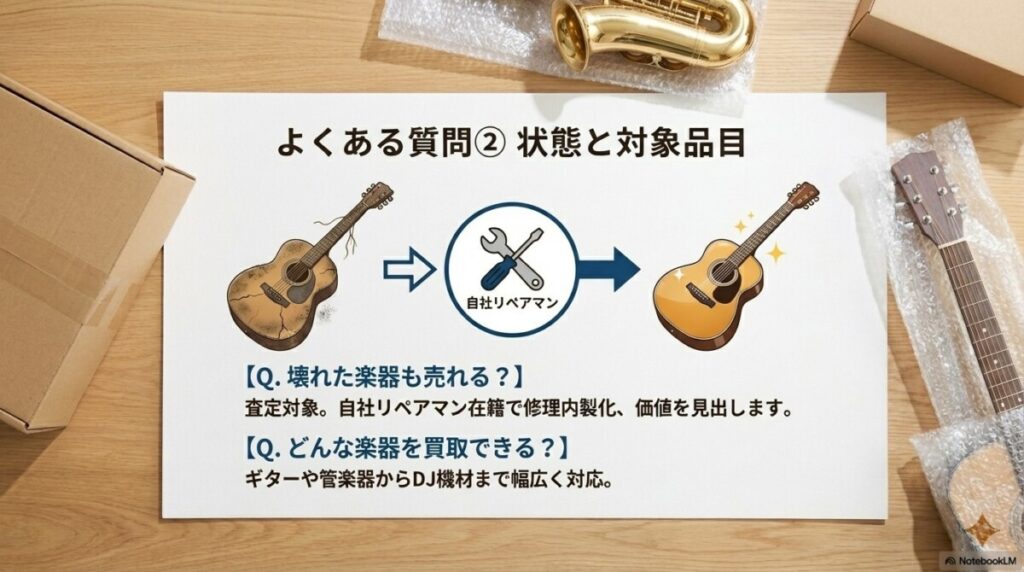 楽器の買取屋さん 厚木店に関するよくある質問(FAQ)査定後にキャンセルしても費用はかかりませんか?