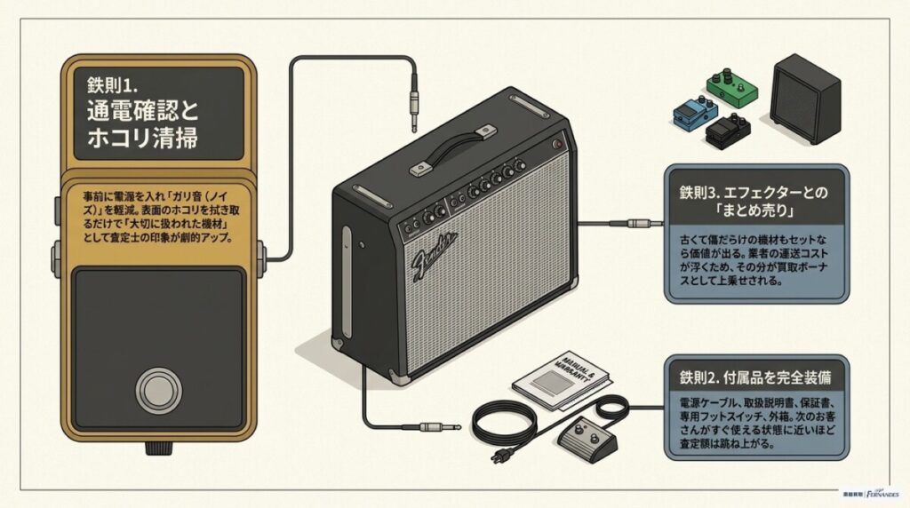 ギターアンプを相場以上で高く売る！査定額を上げる3つの鉄則