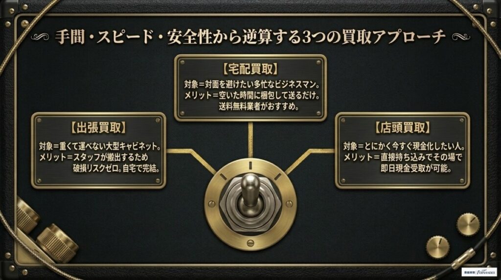 マーシャルの買取で絶対に損しない！買取方法の選び方
