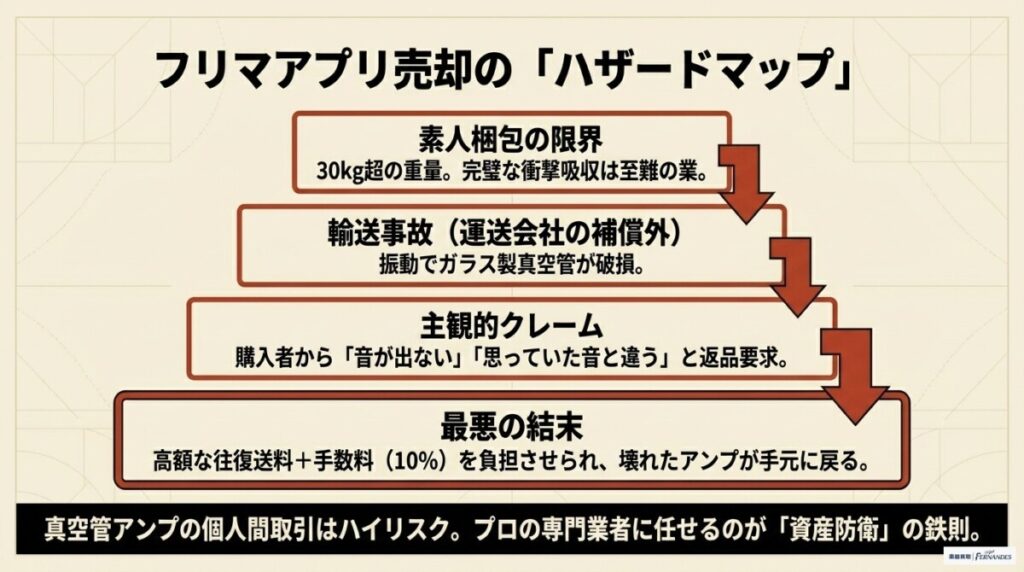 危険！真空管アンプ（メサブギー）をフリマアプリで売る際のリスク