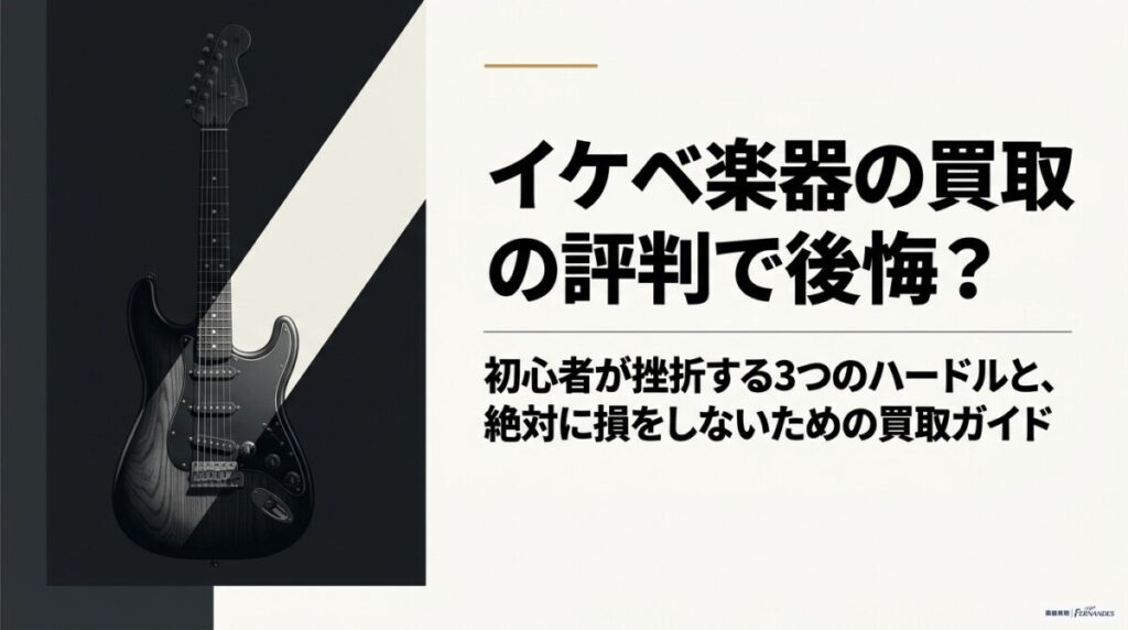 イケベ楽器の買取の評判で後悔？初心者が挫折する3つのハードルのアイキャッチ