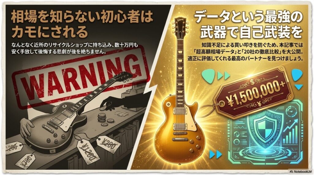 買い叩かれる前に！レスポール買取おすすめ業者20選と自己防衛マニュアル