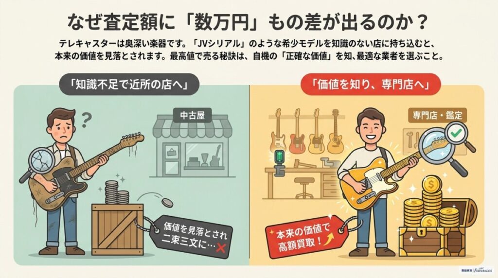 1. 迷わず選べる！テレキャスターおすすめ買取業者診断