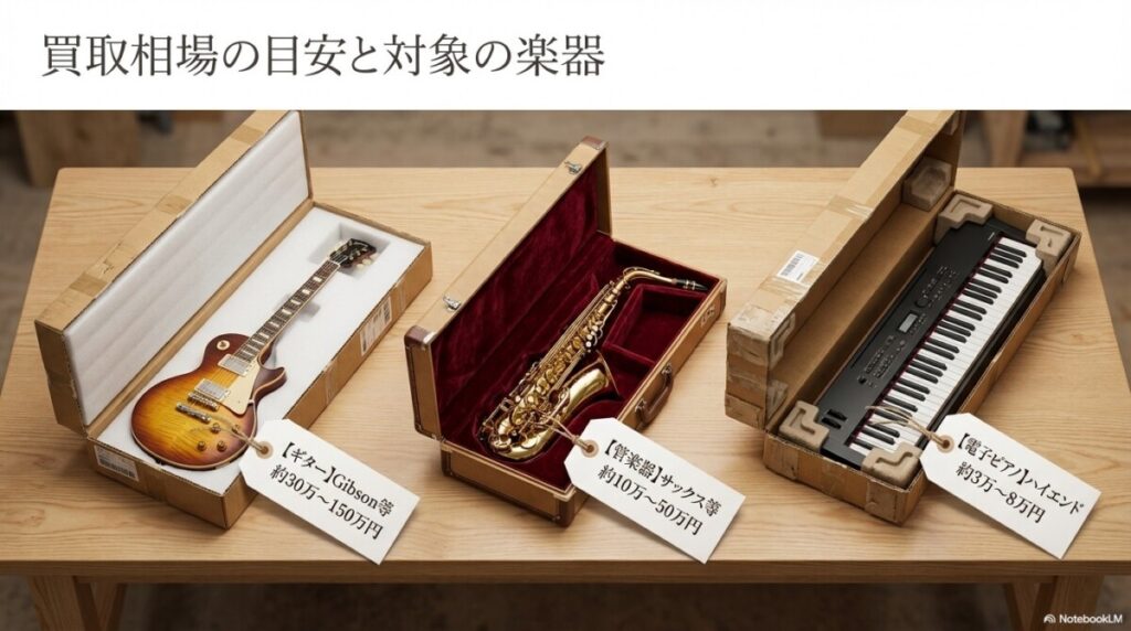 楽器の買取屋さん 大阪堺店で売れる楽器一覧と買取相場の目安