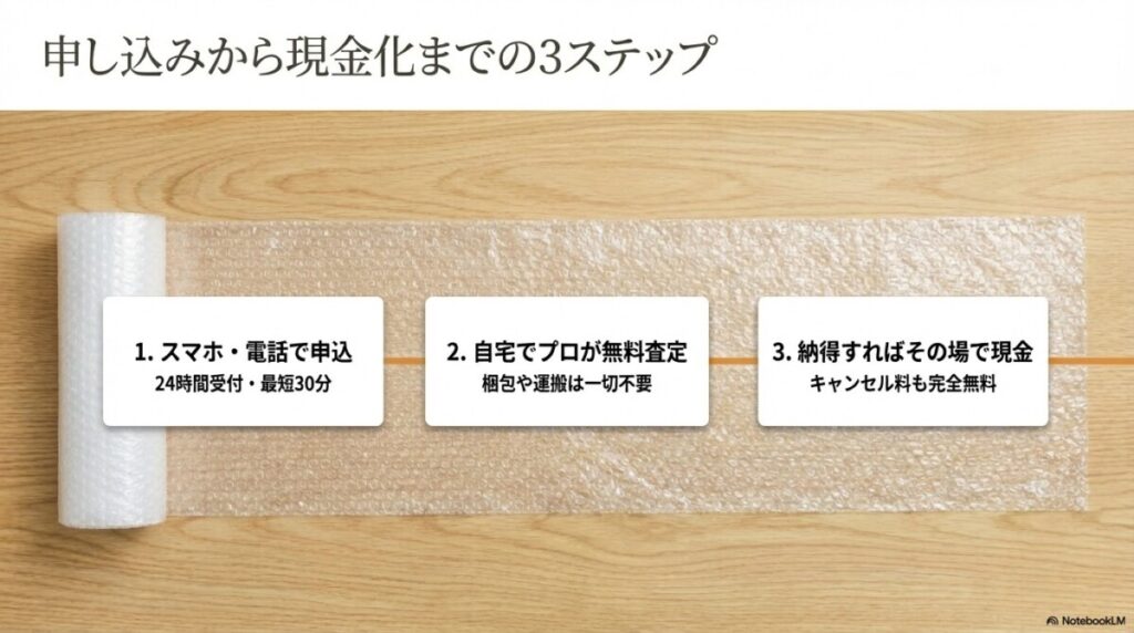 楽器の買取屋さん 大阪堺店 出張買取の申し込みから現金化までの3ステップ
