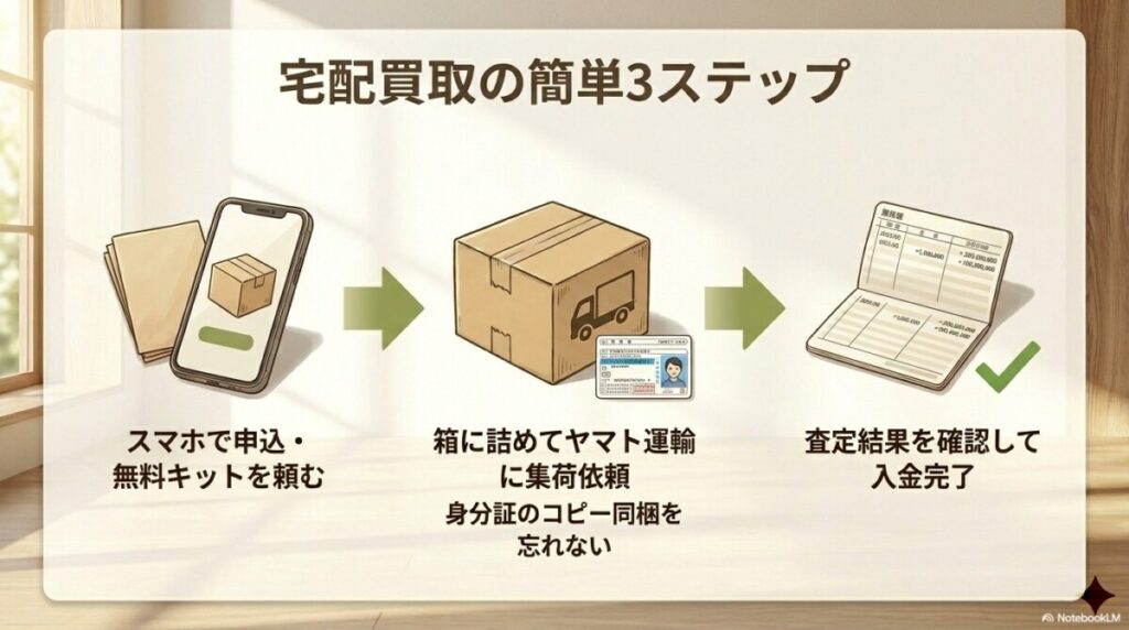 楽器買取アローズの利用の流れ・宅配買取の梱包手順